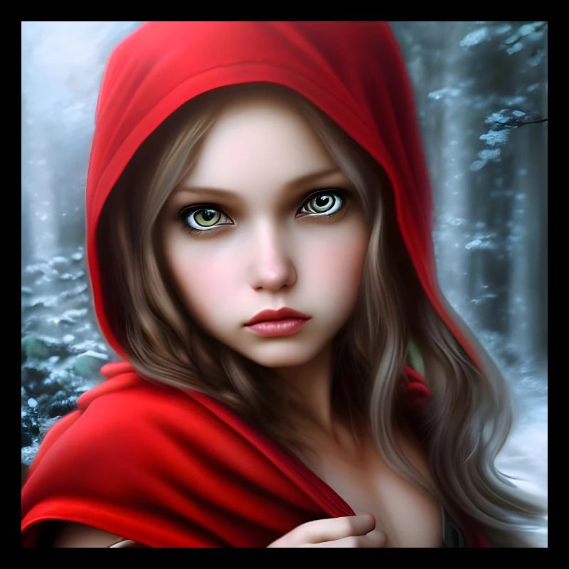 Rotkäppchen im Winterwald - Märchen