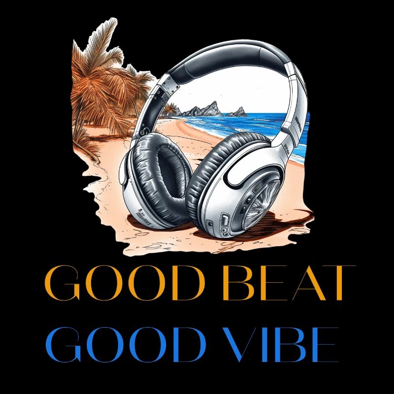 Good Beat, Good Vibe Casque sur Palm Beach