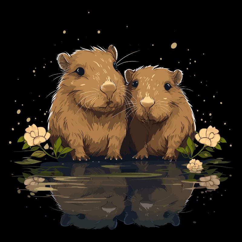 Capybaras capybara