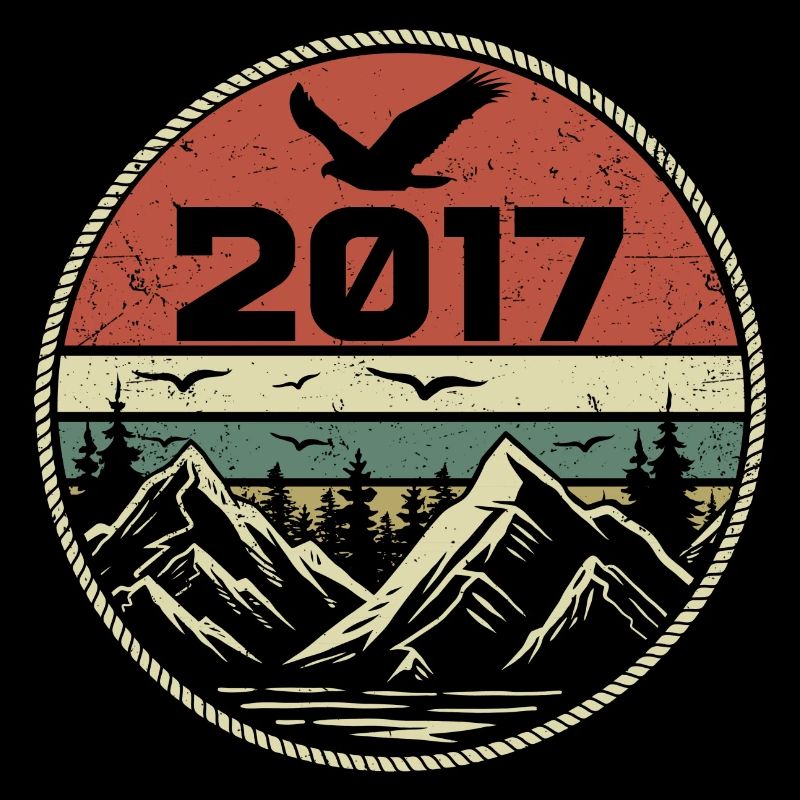 Vintage 2017 Classique 2017 rétro 2017 Cadeau 2017