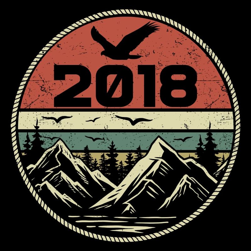 Vintage 2018 Classique 2018 rétro 2018 Cadeau 2018