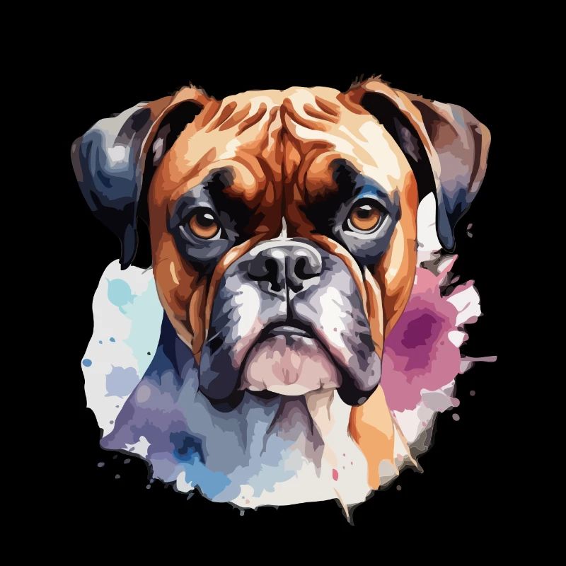 Boxer Hund Cool Bunt Und Niedlich