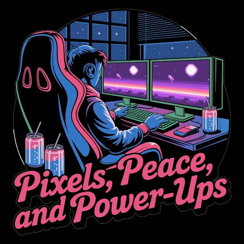Pixels, Peace & Power-Ups – Gaming-Setup