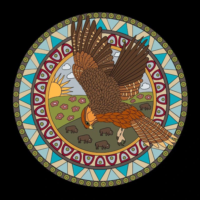 Indianisches Sternzeichen Falke