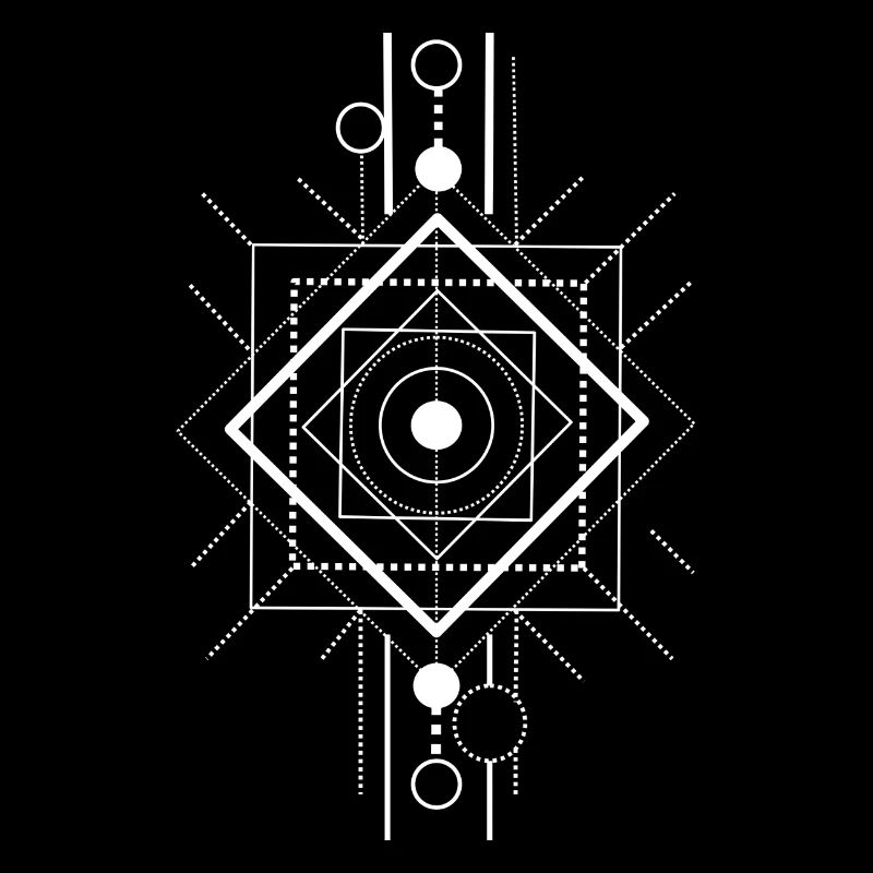 Sacred Geometry Minimalist Line Art
