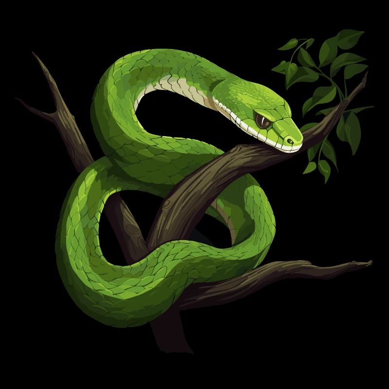 Green Mamba Snake