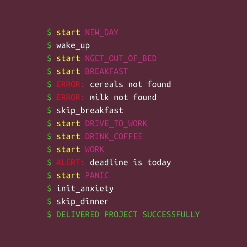 Tag im Leben eines Programmierers Coding Geek Geschenk