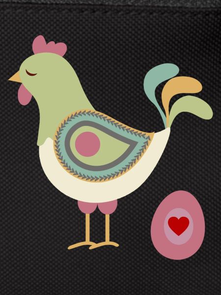 Hen with egg