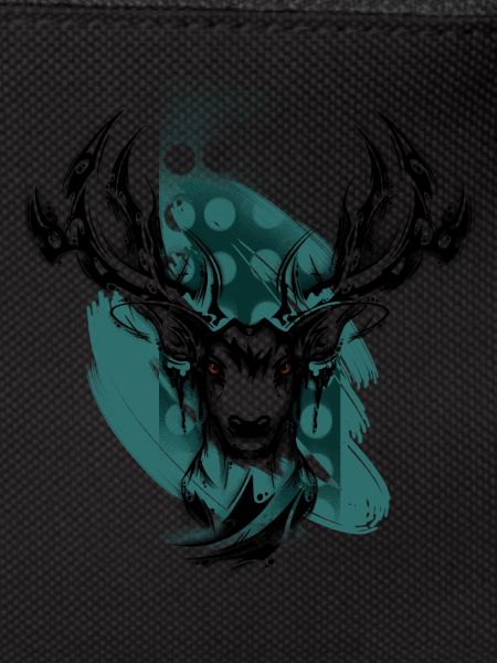 Deer head black