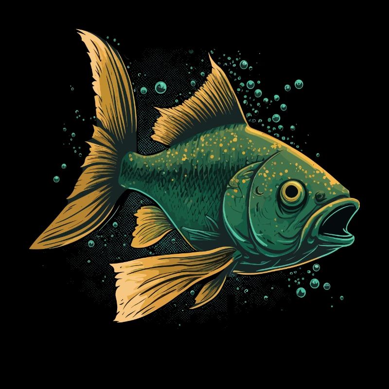 Poisson à bouche ouverte