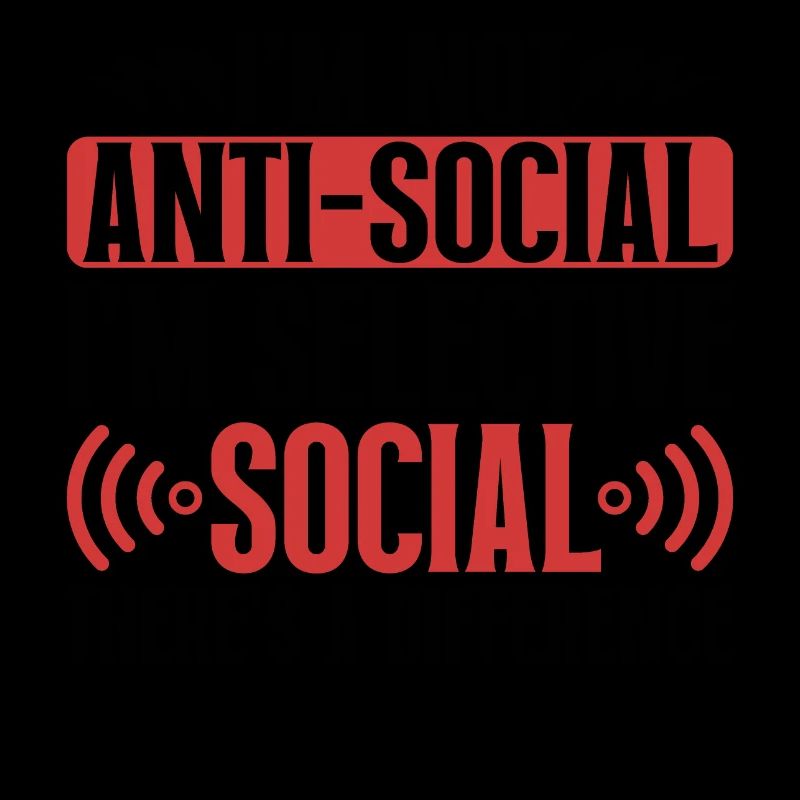 Introvertiert Schüchtern Antisozial