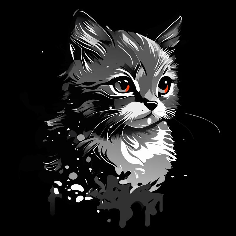 kleines Kätzchen, junge Katze