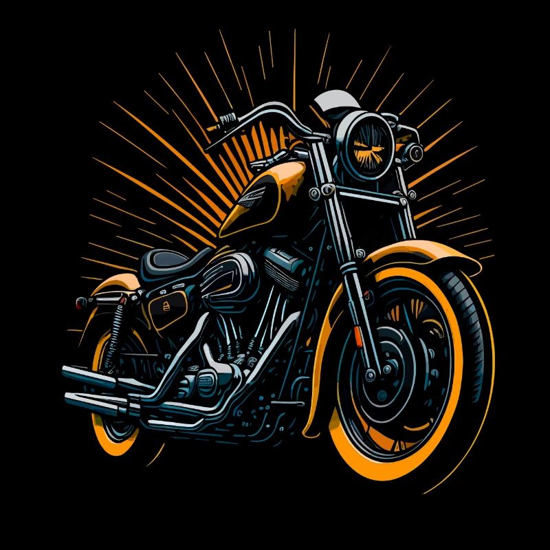 Illustration de moto classique