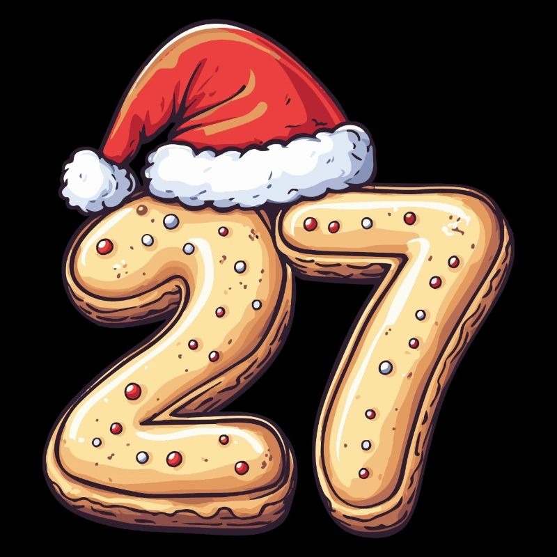Biscuit de Noël à 27 chiffres