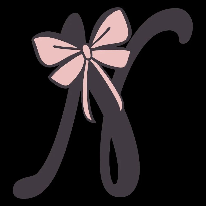 Anfangsbuchstabe N Schleifchen