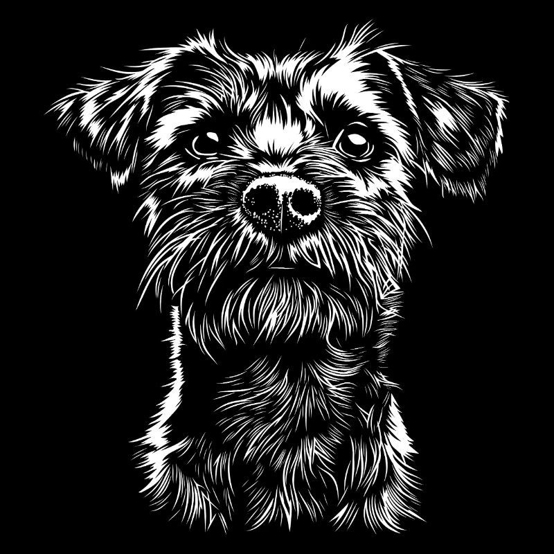 Border Terrier Portrait Hunde Hund