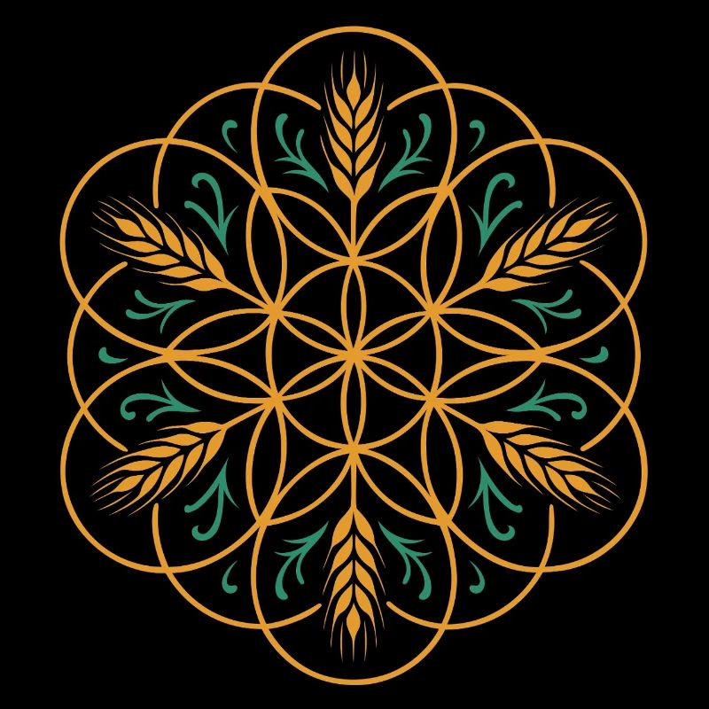 La fleur de vie de Lamma - Conception de la fête des moissons