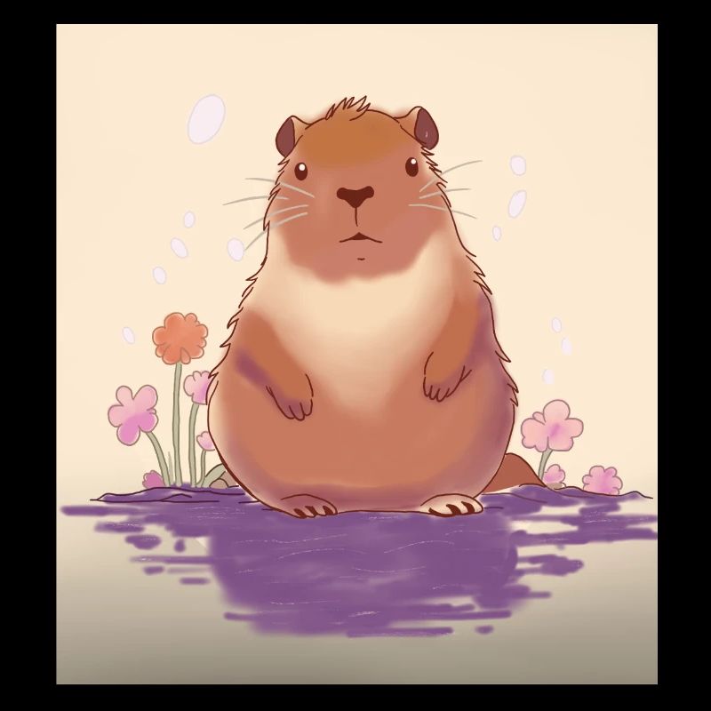 Pastel Lac Capybara
