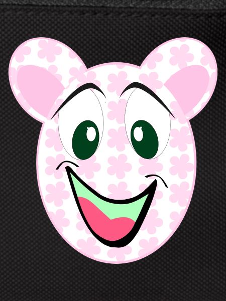 Bear Floral Pattern Smile