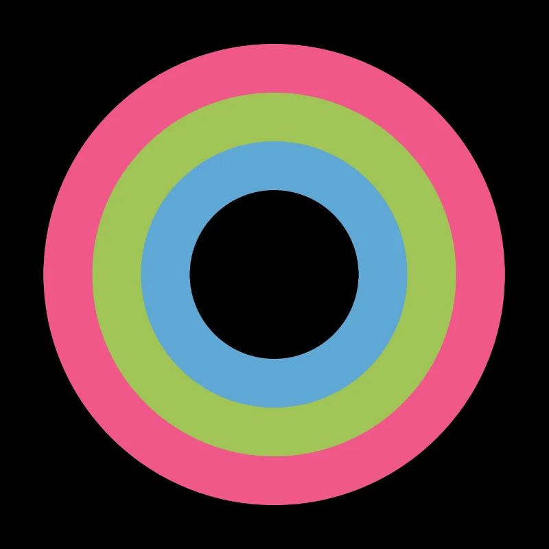  Concentric Ring Palette LGBTQ polysexual