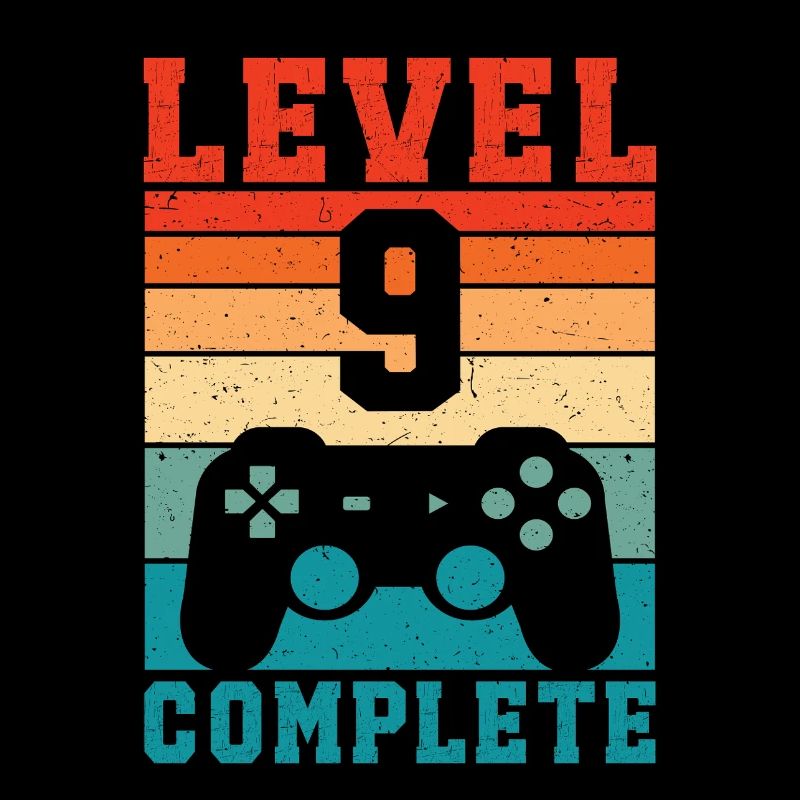 9th Birthday Level 9 Complete 9 Years Gamer
