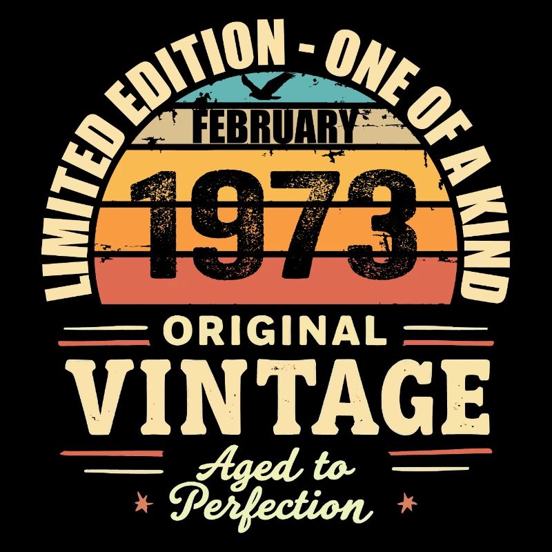 Februar 1973 Geburtstagsgeschenk Februar 1973