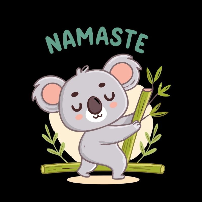 Koala Namaste Bambou Pastel