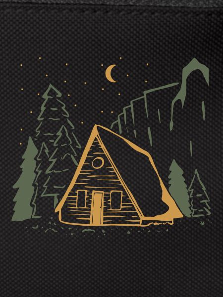 Moonlit Rustic Cabin Night
