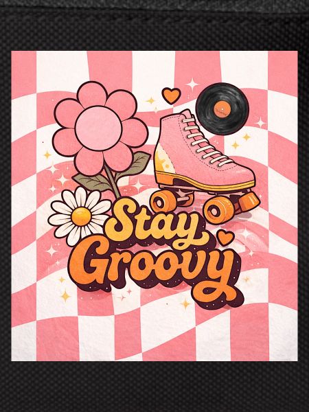 Pink retro roller skates