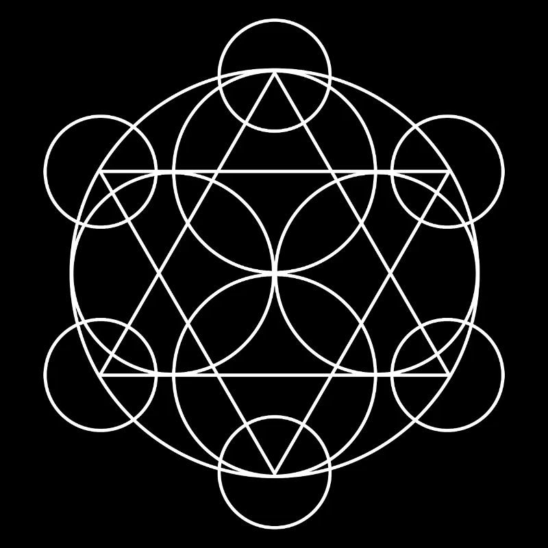 Mandala géométrique du Cube de Metatron