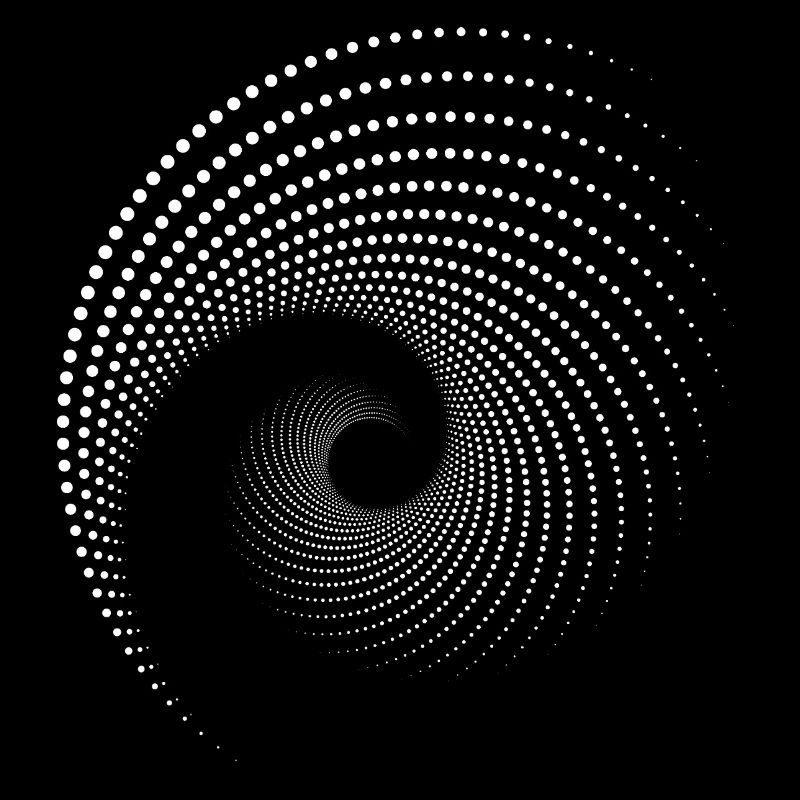 Spiral Dot Galaxy Print