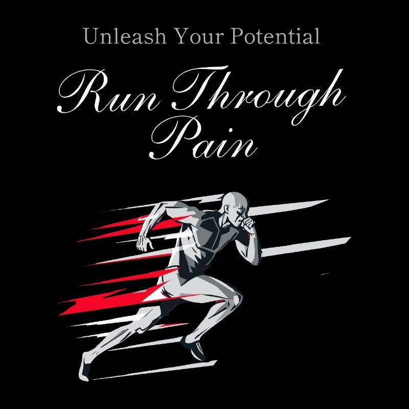 Motivation pour courir et jogging, design de coureur sprint