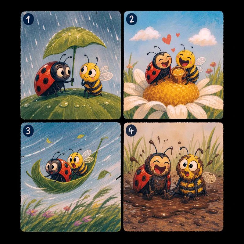 Ladybug und Bee: Eine schöne Freundschaft