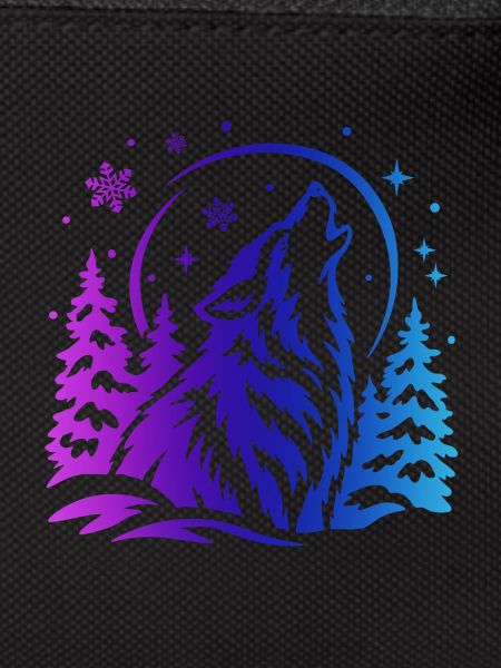 Wolf im Winterwald