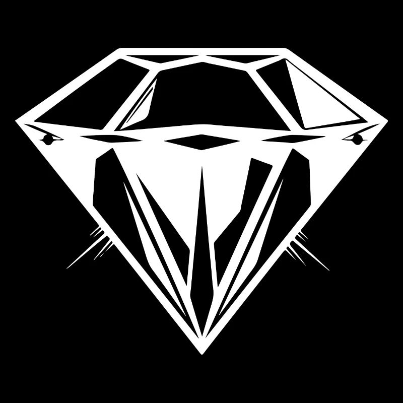 Silhouette symbole bijou diamant