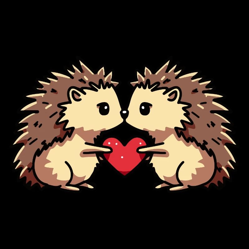 Igel Paar Herz