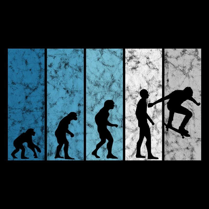 Skateboarder Skateboard Skater Evolution Skateing