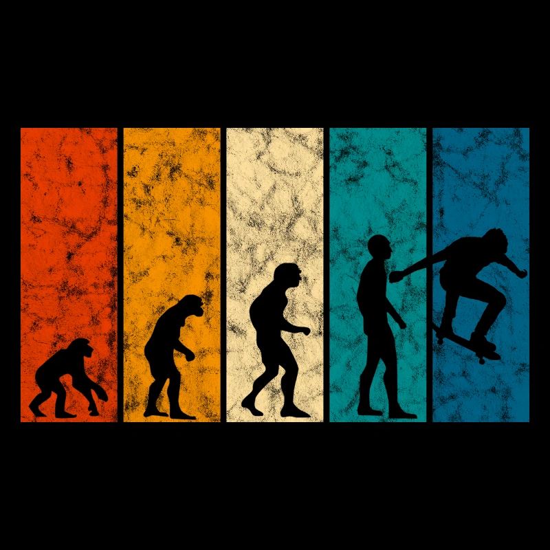 Skateboarder Skateboard Evolution Skate Skateing