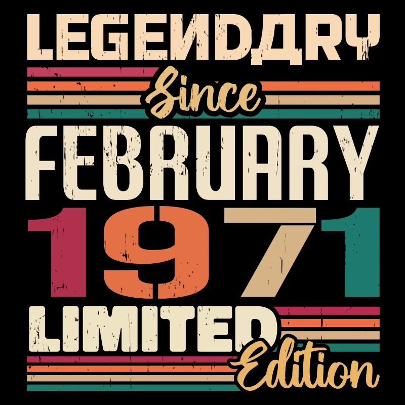 Februar 1971 Geburtstagsgeschenk Februar 1971