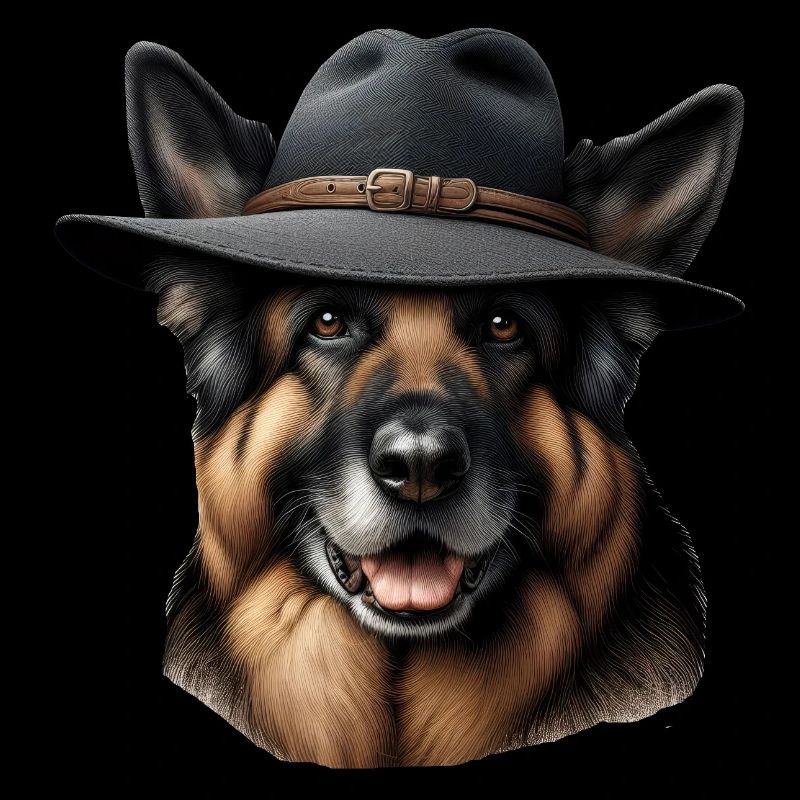 Deutscher Schäferhund Der Detektiv