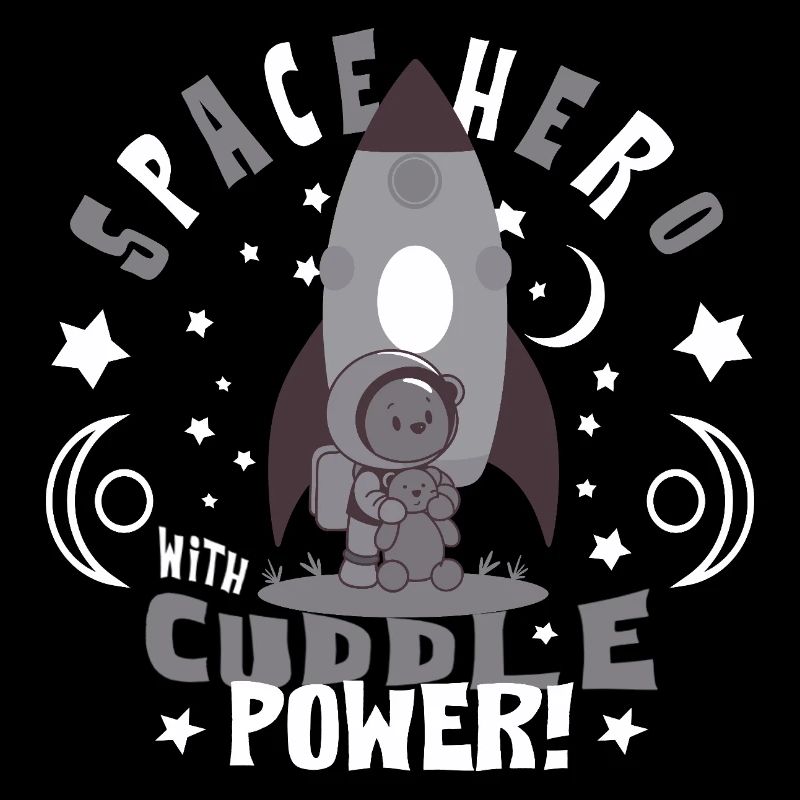 Astronaut with teddy bear