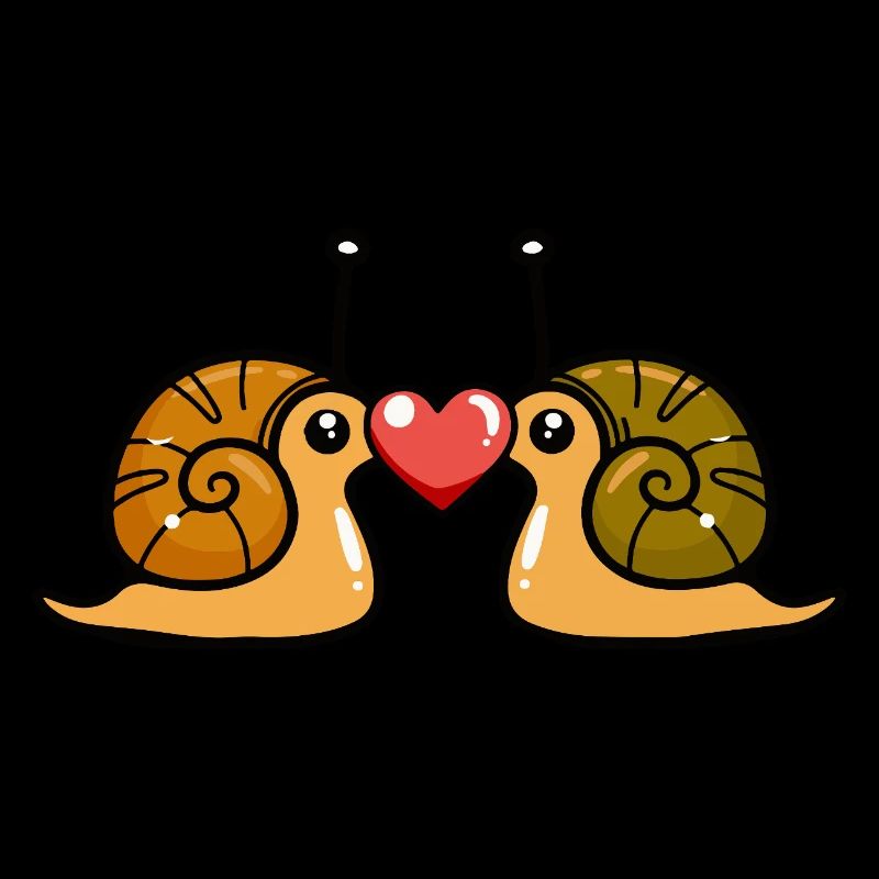 Schnecke Paar Valentinstag