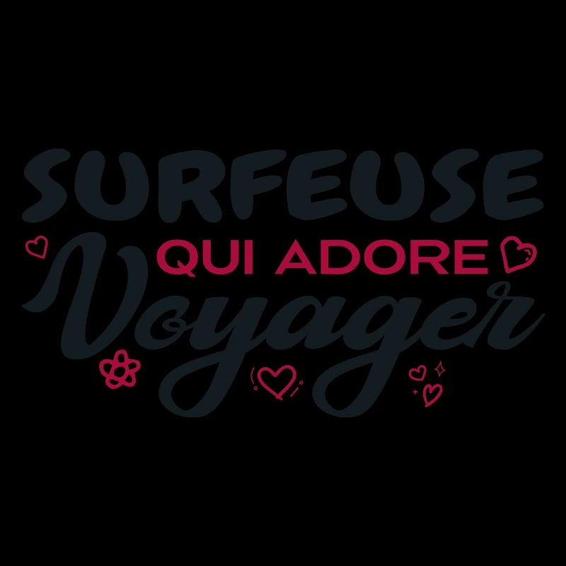 Surfeuse globe-trotteuse passionnée de voyages