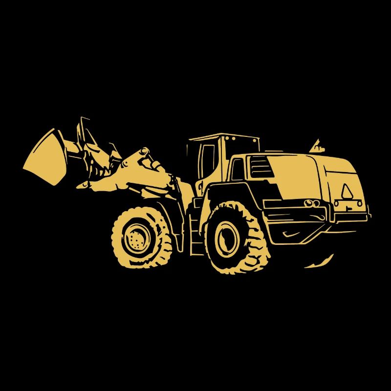 Loading machine Silhouette wheel loader quarry
