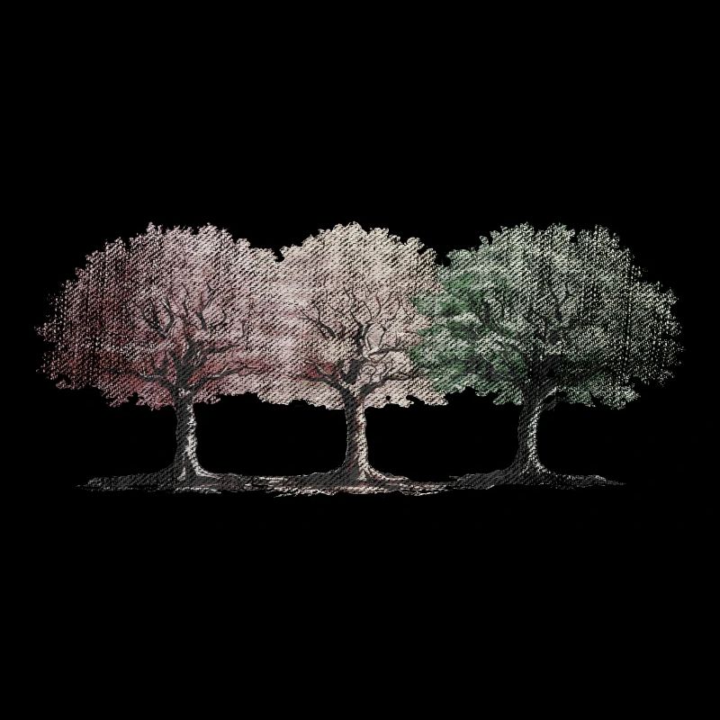 Bunte Bäume bunt Baum Wald