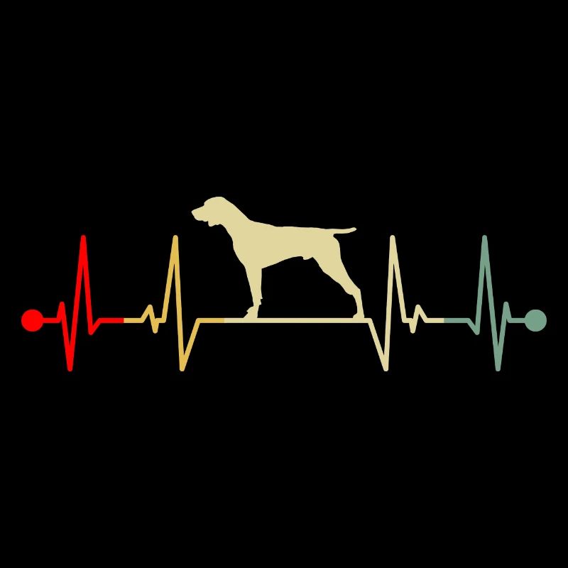 Anglais Anglais Pointer Heartbeat Vintage