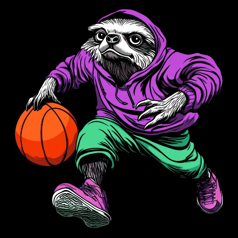 Sloth Basketball Player