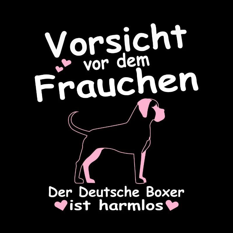 Deutscher German Boxer Hunde Mama Frauchen Spruch