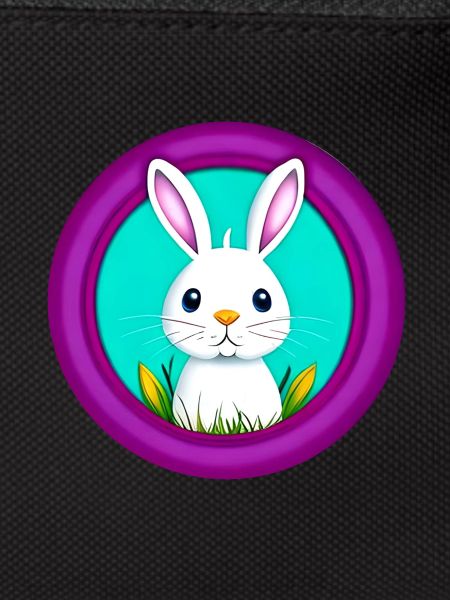 Rabbit White Purple Easter