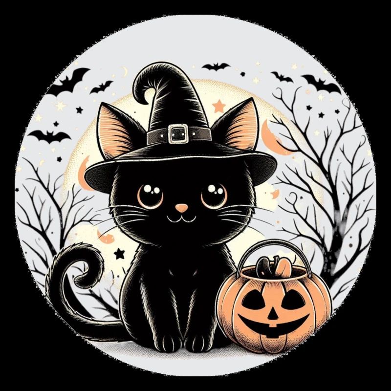 Hexe Kätzchen Halloween